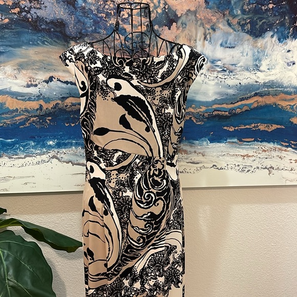 Black & Tan print dress - Picture 3 of 3